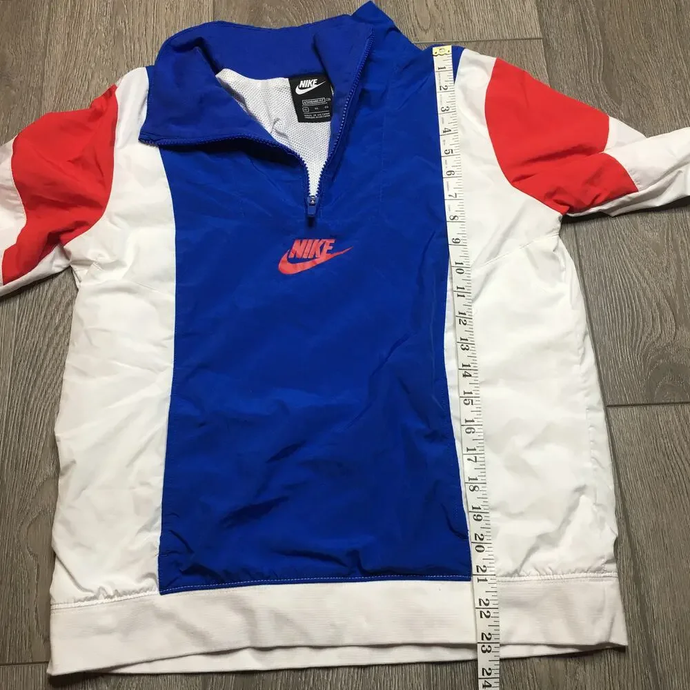 Nike Boys Amplify Retro Colorblock 1/2 Zip Pullover Sportswear Jacket XL
